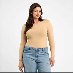 Nuuds Crewneck Bodysuit in Oat